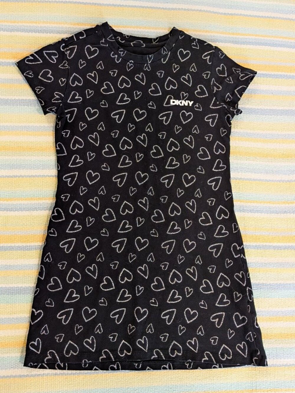 🛍️ BUNDLE ONLY • DKNY heart Print Tunic Dress Size 7